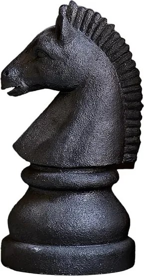 Decorațiune cal de șah din rășină, H43,5 cm
