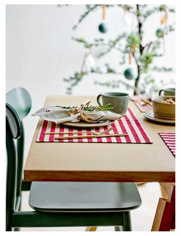 Suporturi pentru farfurii 2 buc. din amestec de iută 33x48 cm Statement Stripe – Södahl