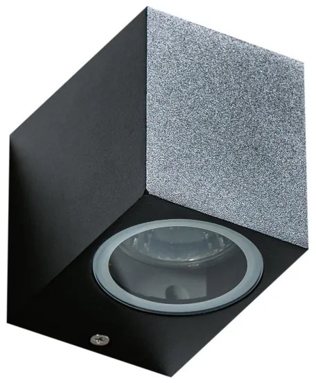 Aplică de exterior RIMINI 1xGU10/35W/230V IP54 pătrată Azzardo AZ4267