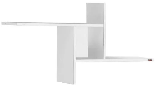 Poliță de perete lucioasă albă 50x100 cm