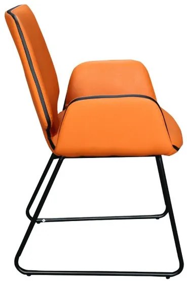 Scaun Cu Brate Living, Brate Leeds, Light Cognac, 47.5 x 61 x 84.5 Cm