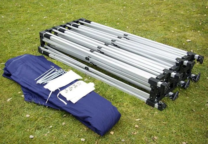 Cort de petrecere pentru grădină PROFI - albastru, 3 x 9 m