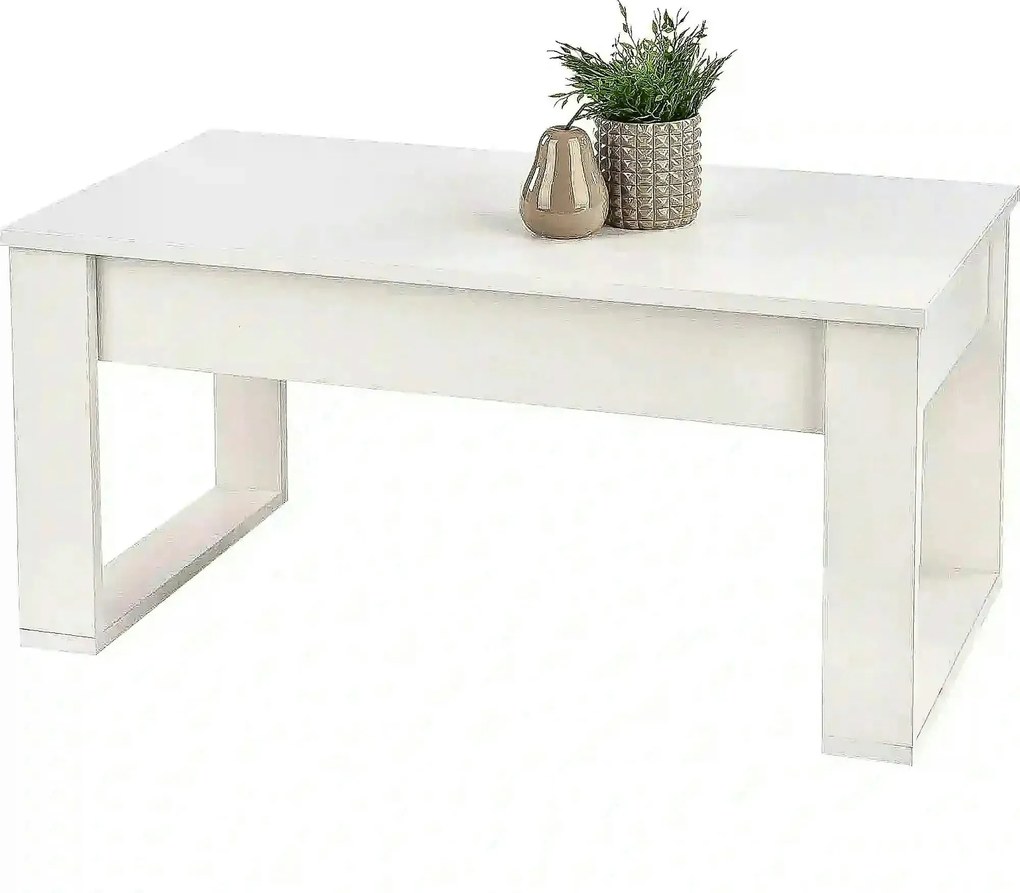 Masuta NEA, alb, PAL furniruit, 110x60x52 cm