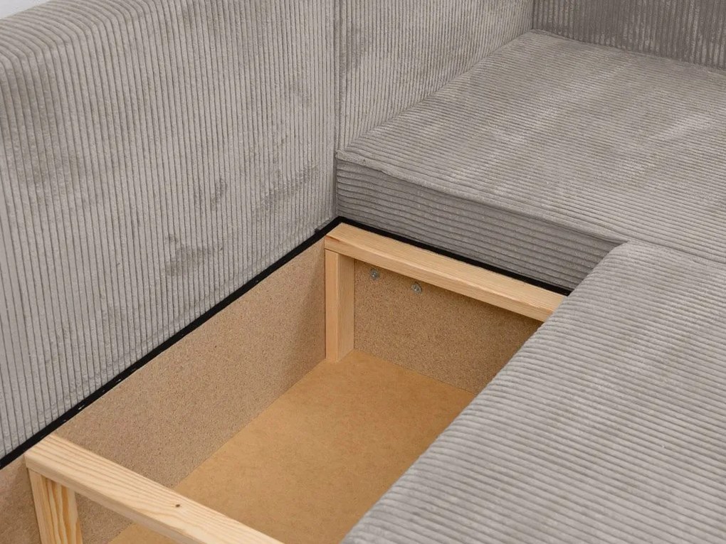 Coltar in forma de U SMART COSARO 295x140 cm, bej