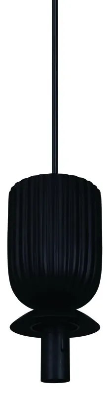 Pendul cu Forma Organic din Ceramica si Sticla, Sadie negru