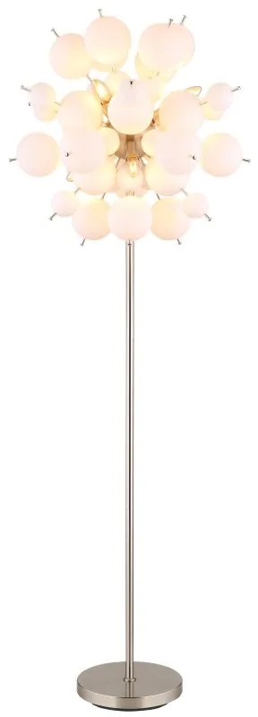 Lampadar design modern UDO 6L nickel/alb