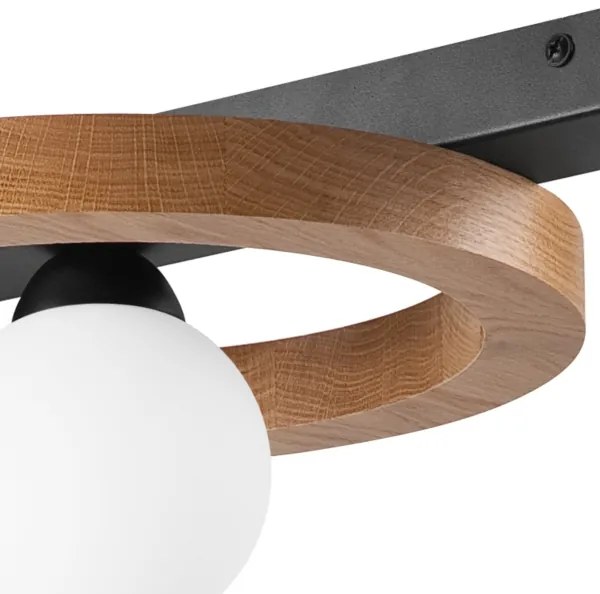 Lustră pe cablu OTIS 1xG9/5W/230V + 2xE27/15W/230V stejar