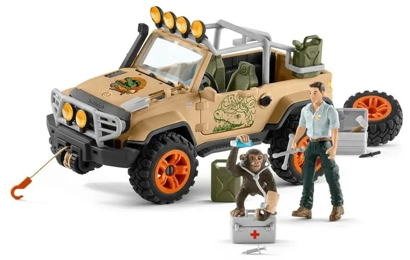 Mașină off-road 4 x 4cu troliu Schleich 42410