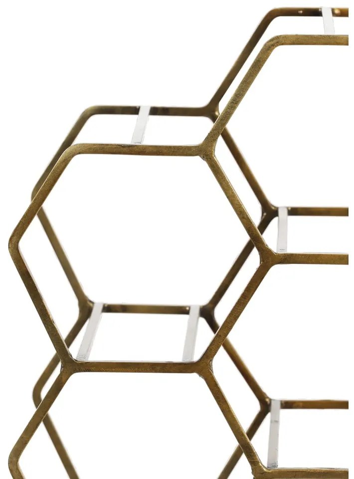 Suport de vinuri din metal bronz pentru 12 sticle Salbris - Light &amp; Living