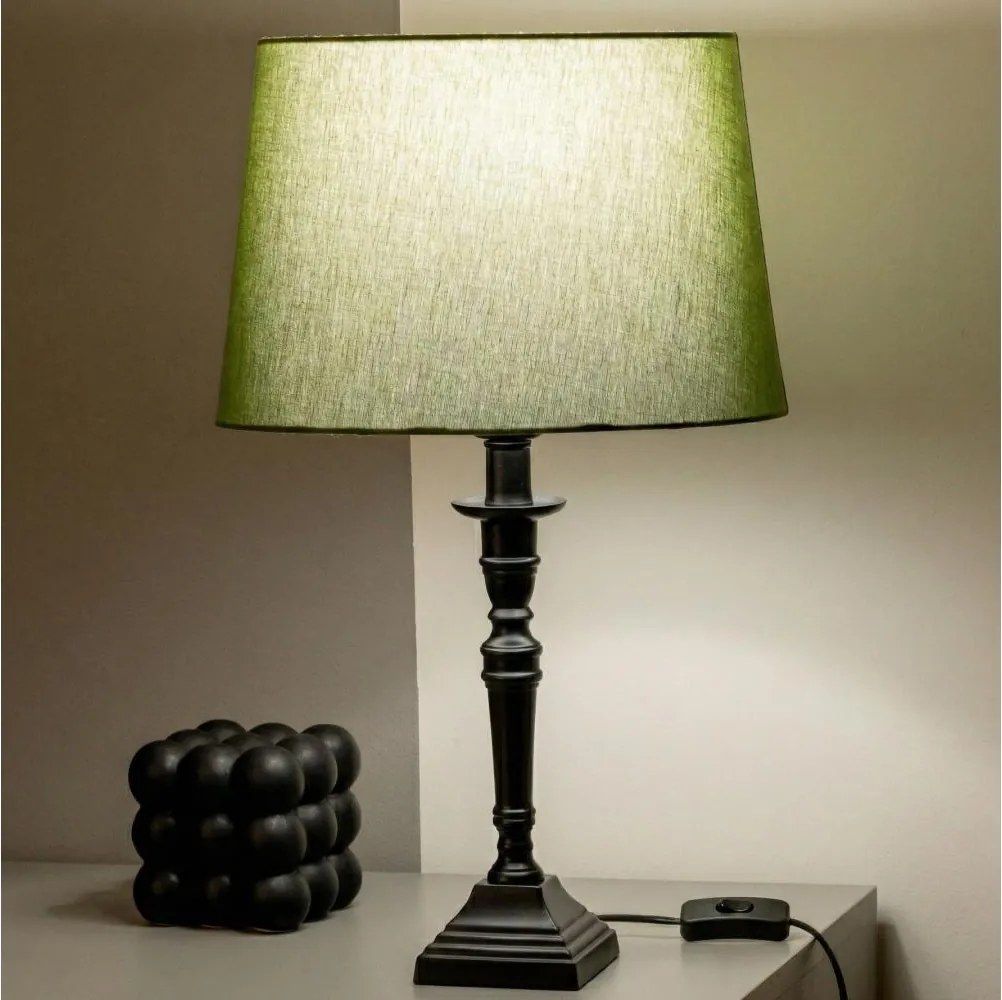 Brilagi - Lampă de masă CERIA 1xE27/60W/230V Ø 30 cm negru/verde