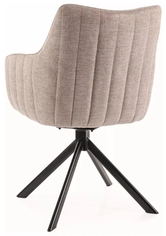 Scaun rotativ Azalia bej deschis/negru Brego31