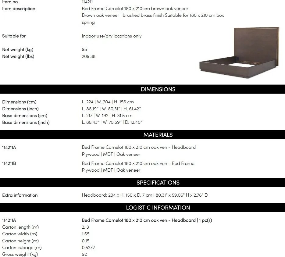 Pat dublu design elegant LUX Camelot