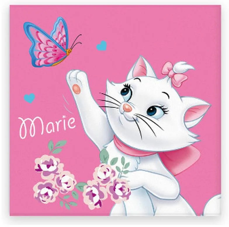 Disney Marie Butterfly prosop pentru mâini și față, prosop 30x30cm