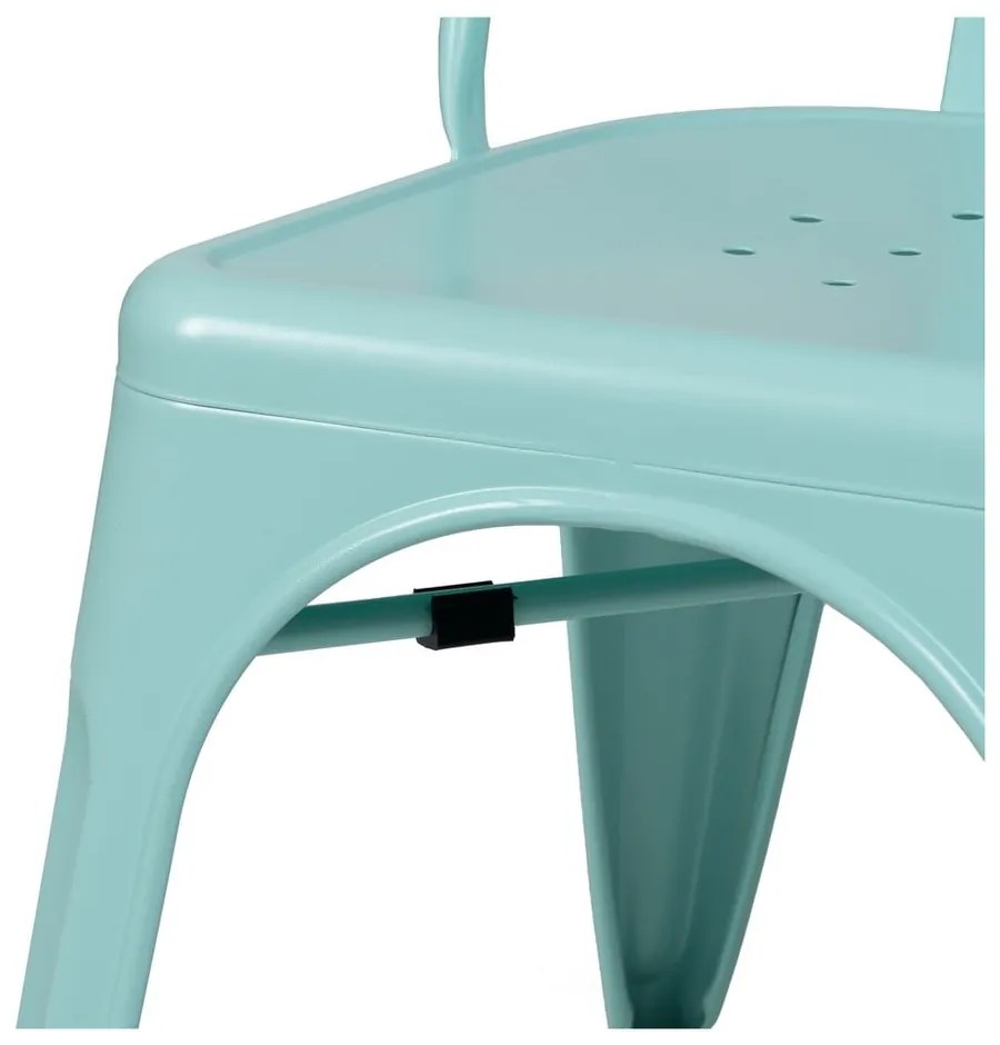 Scaune de dining turcoaz 2 buc. din metal – Ixia