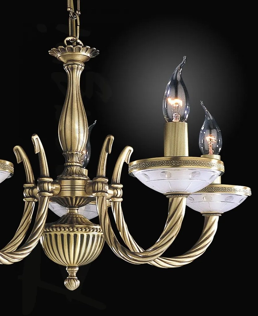 Candelabru clasic cu 5 brate design italian realizata manual 4650