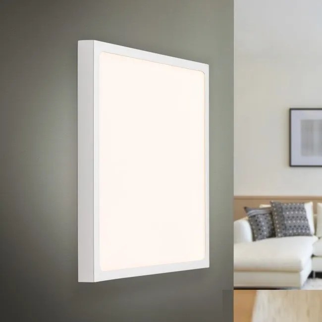 Plafoniera LED moderna design slim Lero 30x30cm aluminiu mat