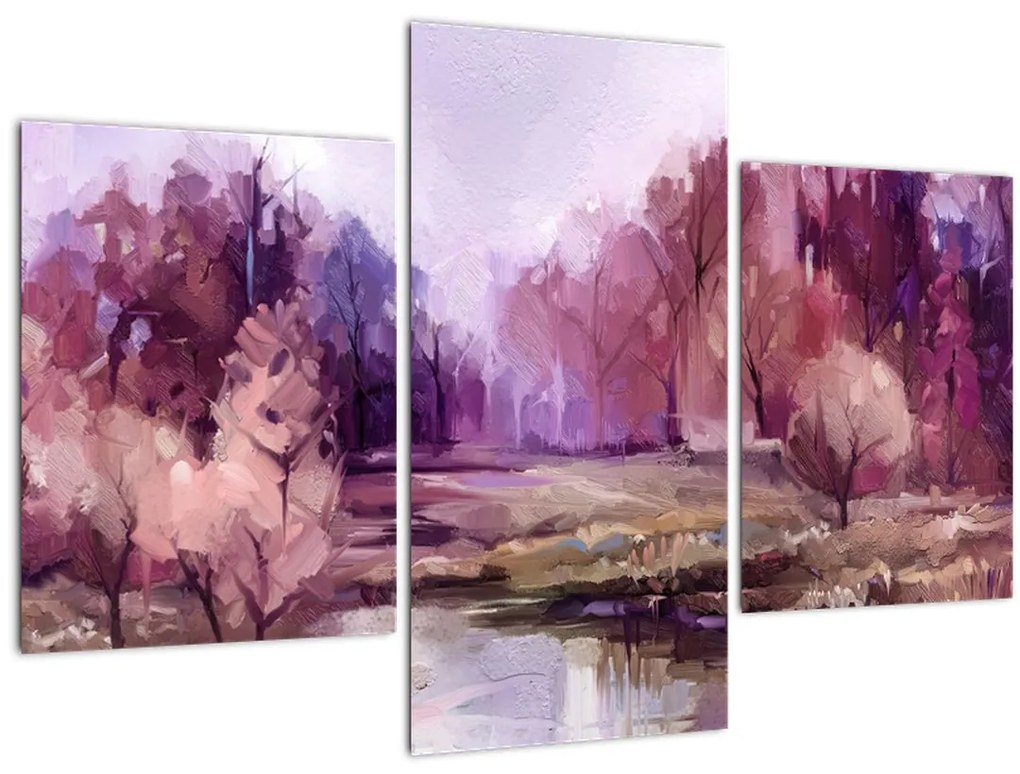 Tablou - Peisaj de toamnă - pictură (90x60 cm)