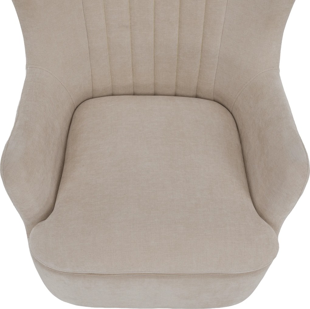 Scaun pivotant de relaxare, gri-bej, MAREN