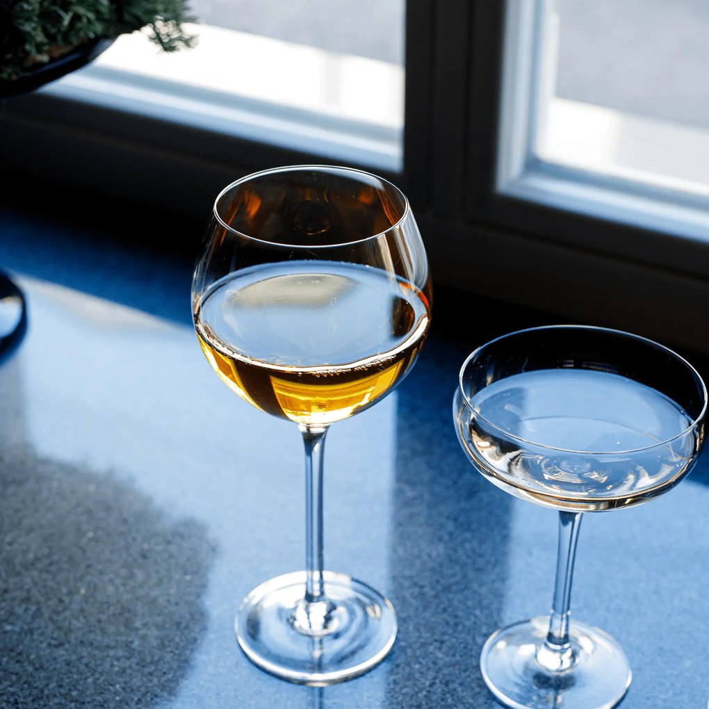Pahare de cocktail, set de 6, 250 ml, maro închis fumuriu, LILO TIP 3