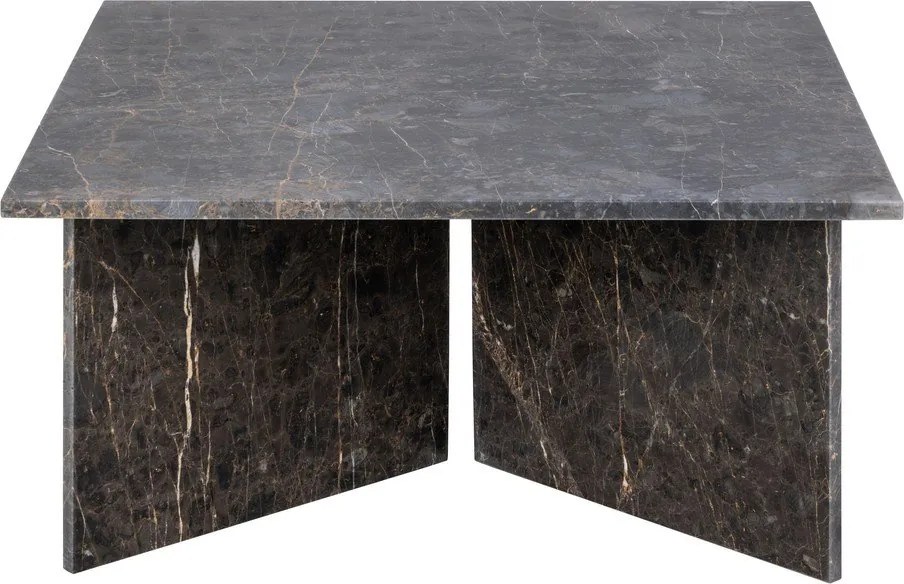 Măsuță de cafea neagră din marmură 90x90 cm Vega – Actona