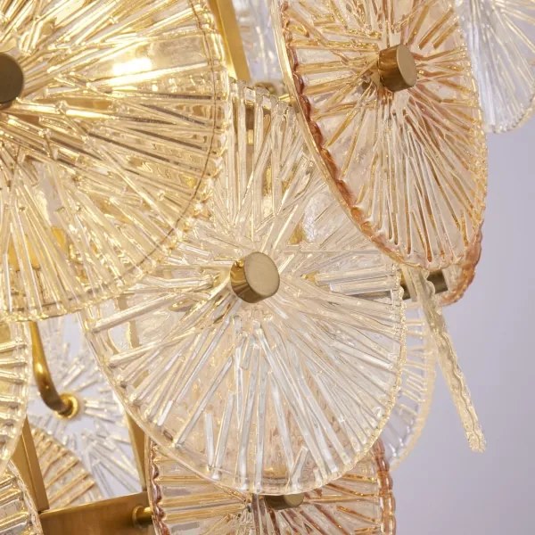 Lustră pe lanț Searchlight 88210-9BZ WAGON WHEEL 9xG9/33W/230V bronz