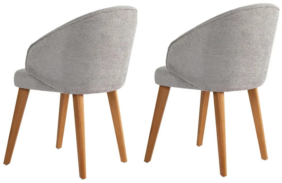 Set de scaune de sufragerie Bentley Grey and DarkOak, 2 buc.