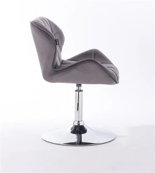 HR111N Scaun Catifea Grafit Velur