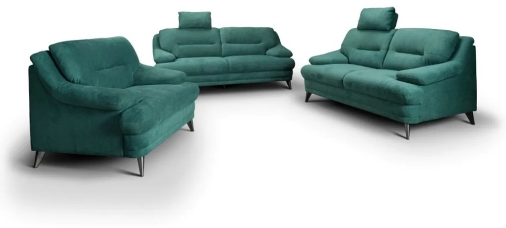 Canapea 2 locuri, 100x185x87 cm, Sophia, Green