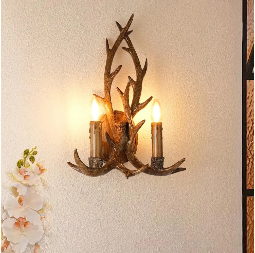 BRILAGI - Aplica de perete DEER 2xE14/10W/230V în formă de coarne