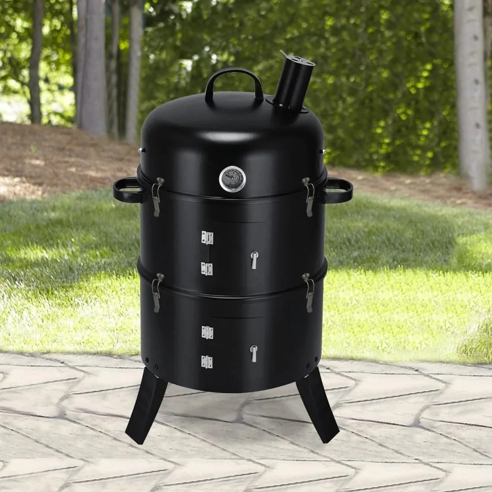 Grătar multifuncțional cu afumătoare Avenberg WURSTMANN