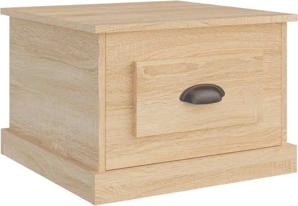 vidaXL Măsuță de cafea, stejar sonoma, 50x50x35 cm, lemn prelucrat