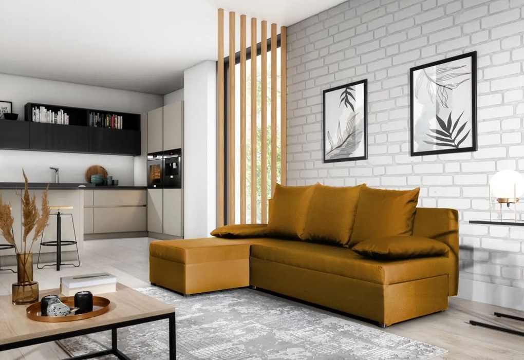 Expedo Colțar extensibil GEORGE, 206x90x146, nube 45