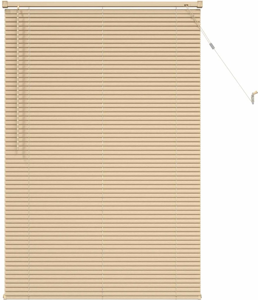 vidaXL Jaluzea venetiană Manual Maro Deschis cu Model 150 x 90 cm PVC