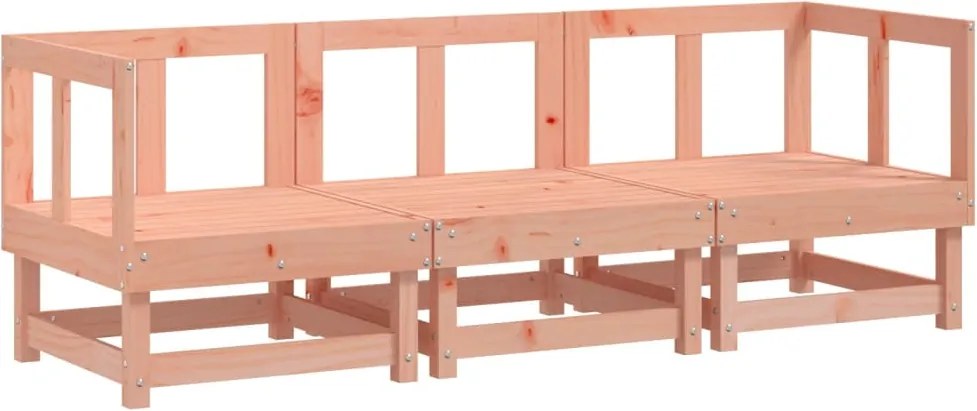 vidaXL Set mobilier de grădină, 3 piese, lemn masiv douglas