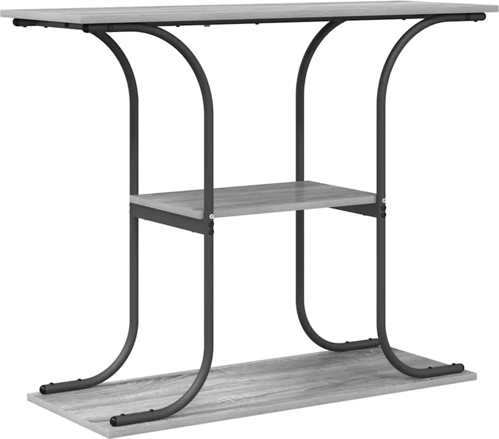 vidaXL Masă de consolă Gri Sonoma 101 x 35 x 80,5 cm Lemn compozit