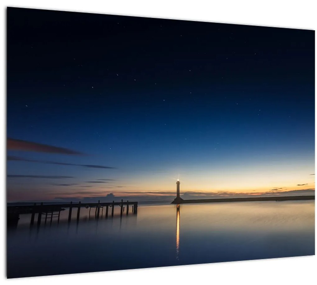 Tablou - Far în zare (70x50 cm)