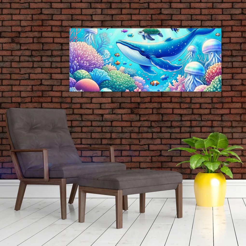 Tablou – Lume subacvatică (120x50 cm)