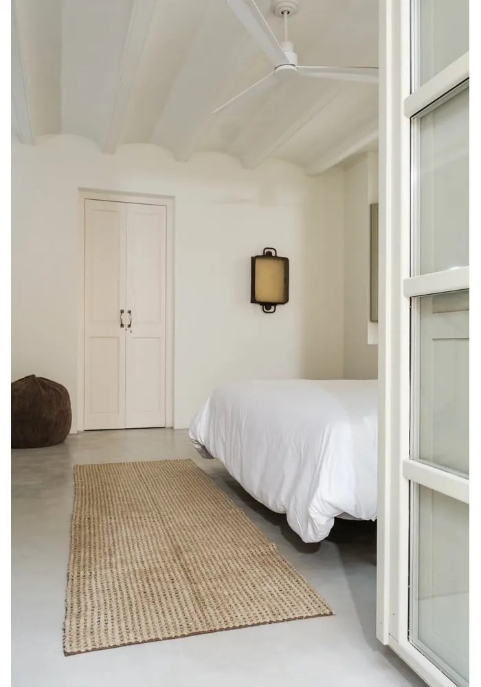 Covor kaki lavabil, țesut manual din lână 80x140 cm Unexpected Wool – Lorena Canals