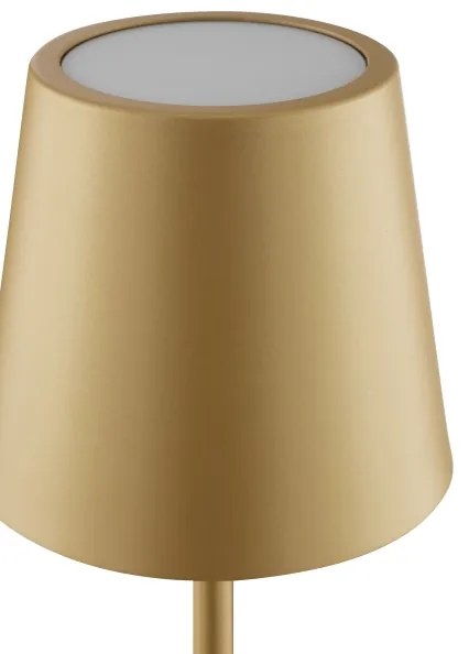 Brilliant - Lampă de birou tactilă, reîncărcabilă și dimabilă ELORA LED/2,5W/5V 2700K IP44 aurie