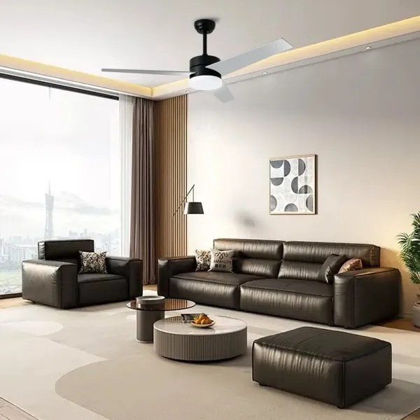 Immax NEO 07285L - Ventilator de tavan LED+CCT dimabil cu viteze variabile, 24W/230V, Wi-Fi Tuya + telecomandă