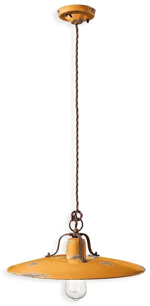 Pendul design retro realizat manual din ceramica COUNTRY, 40cm