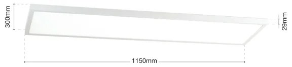 Orion - Panou LED aplicat DISC, dimabil, 40 W, 230 V, 2700/3000/4000 K, 115 x 30 cm, alb