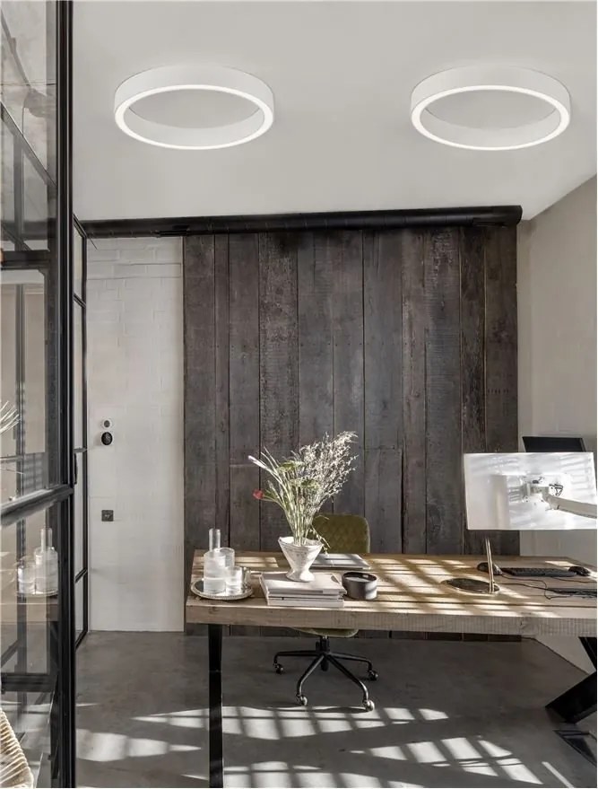Lustra/Plafoniera LED design slim circular STING White 60cm