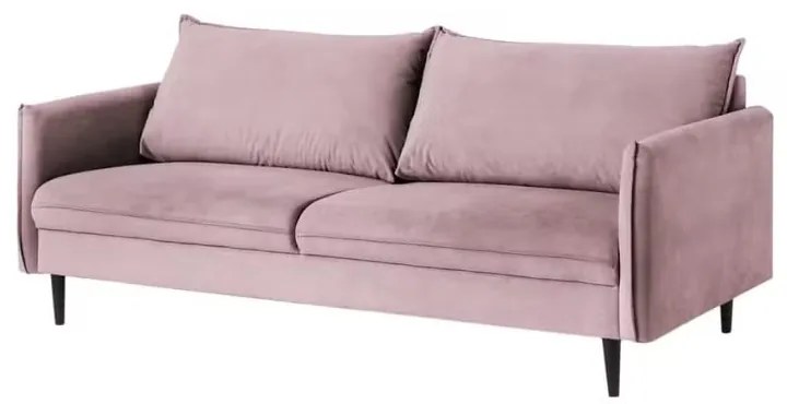 Canapea mov lavandă cu tapițerie din catifea 203 cm Juli – Ropez
