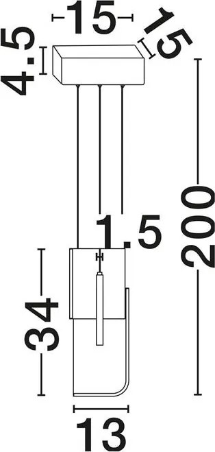 Pendul LED design decorativ 3000K TOTEM