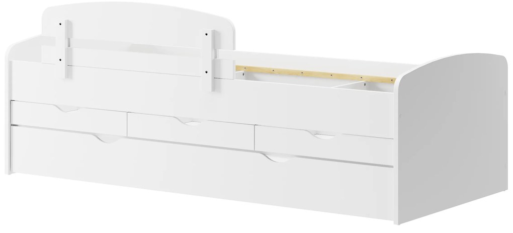 Pat pentru copii 90 cm Nilac 01 (Alb). 1068206