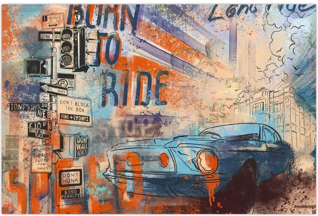 Tablou - Născut să călătorească (90x60 cm)