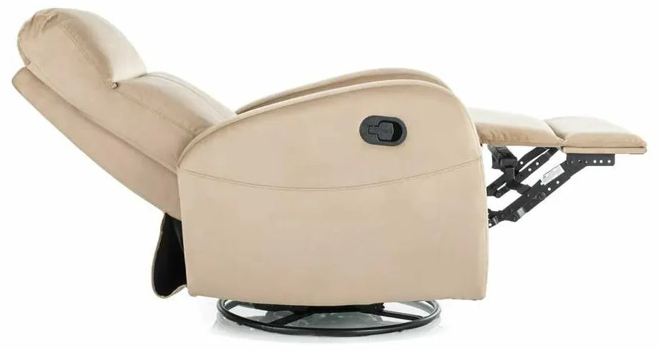 Scaun reclinabil Olimp Velvet, bej