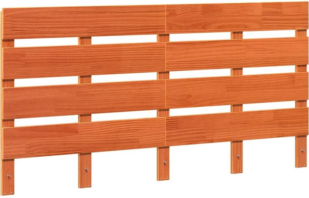 vidaXL Tăblie cap Maro 140,5 x 3 x 80 cm Lemn de pin masiv