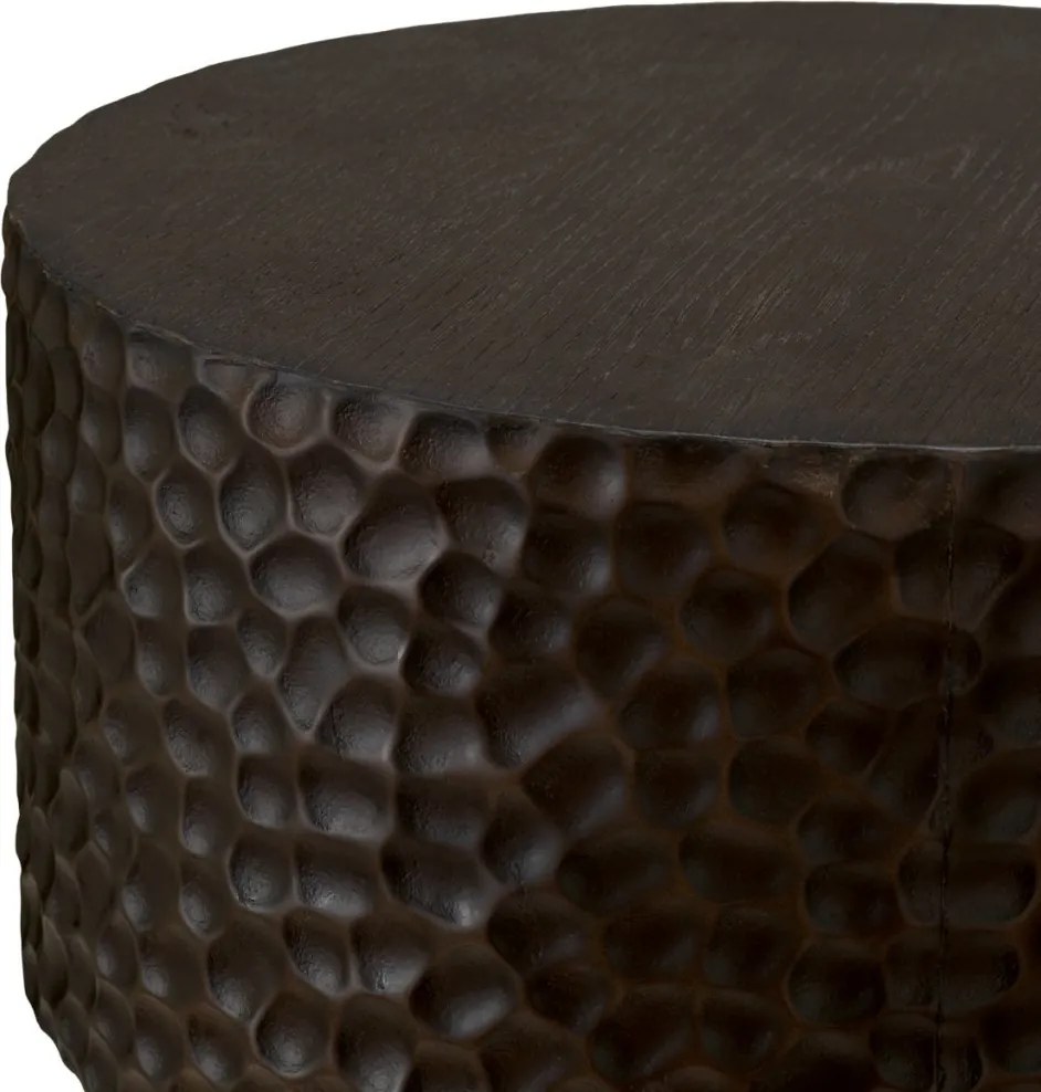 Masuta auxiliara design LUX Thoren, Ebony oak veneer